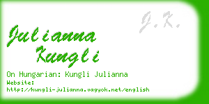 julianna kungli business card